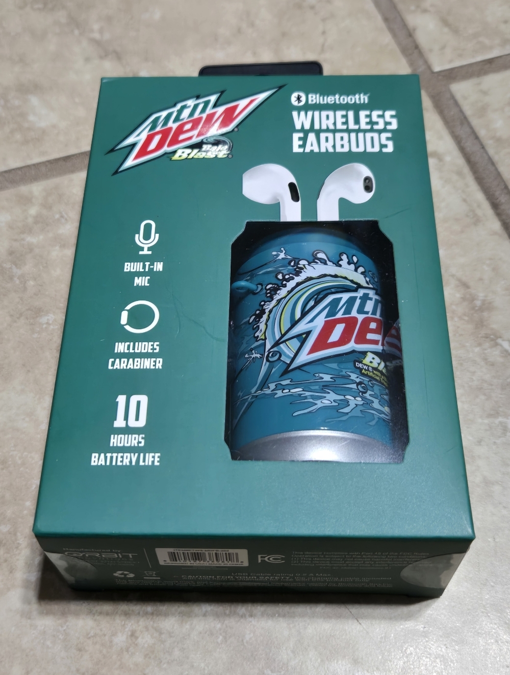 Mountain Dew Baja Blast Bluetooth Wireless Earbuds